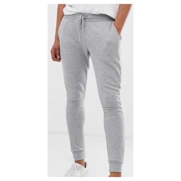 super skinny grey joggers